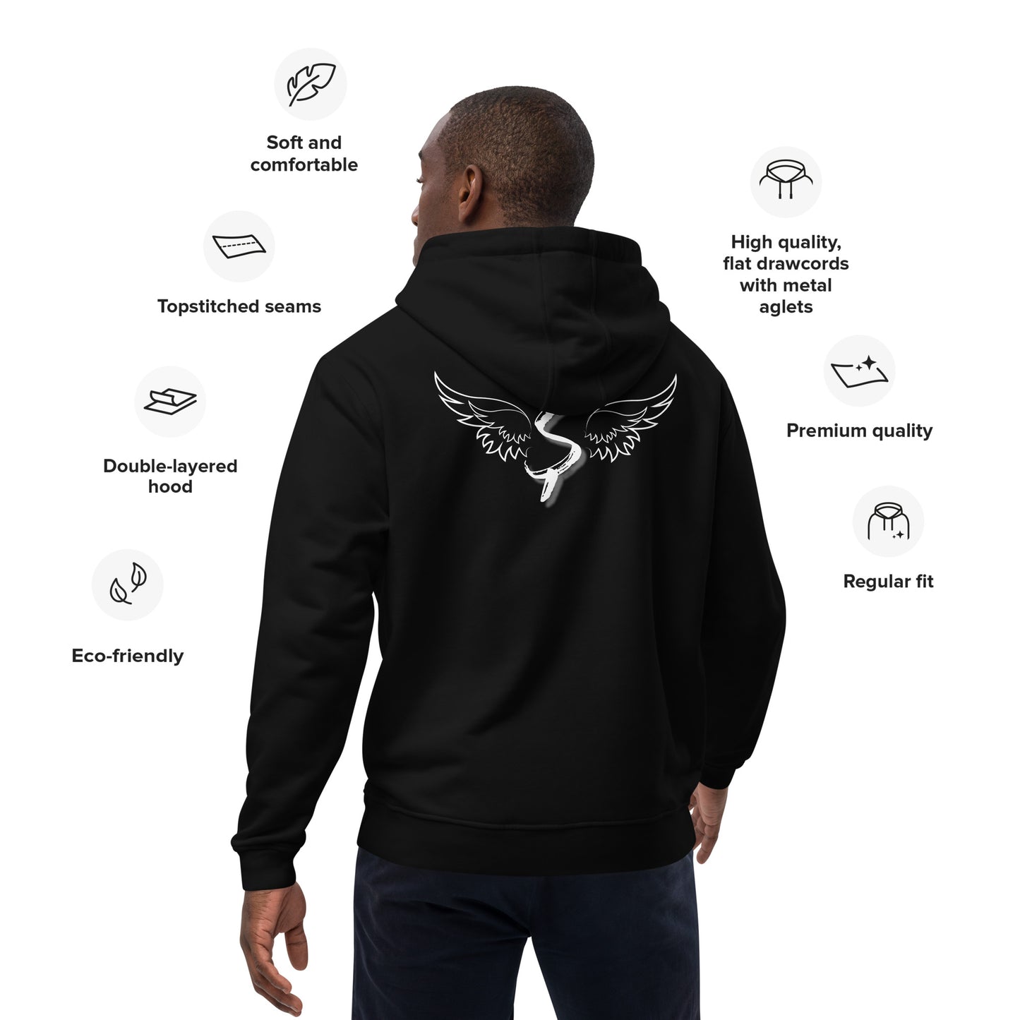 Success Object Premium Eco Hoodie Black