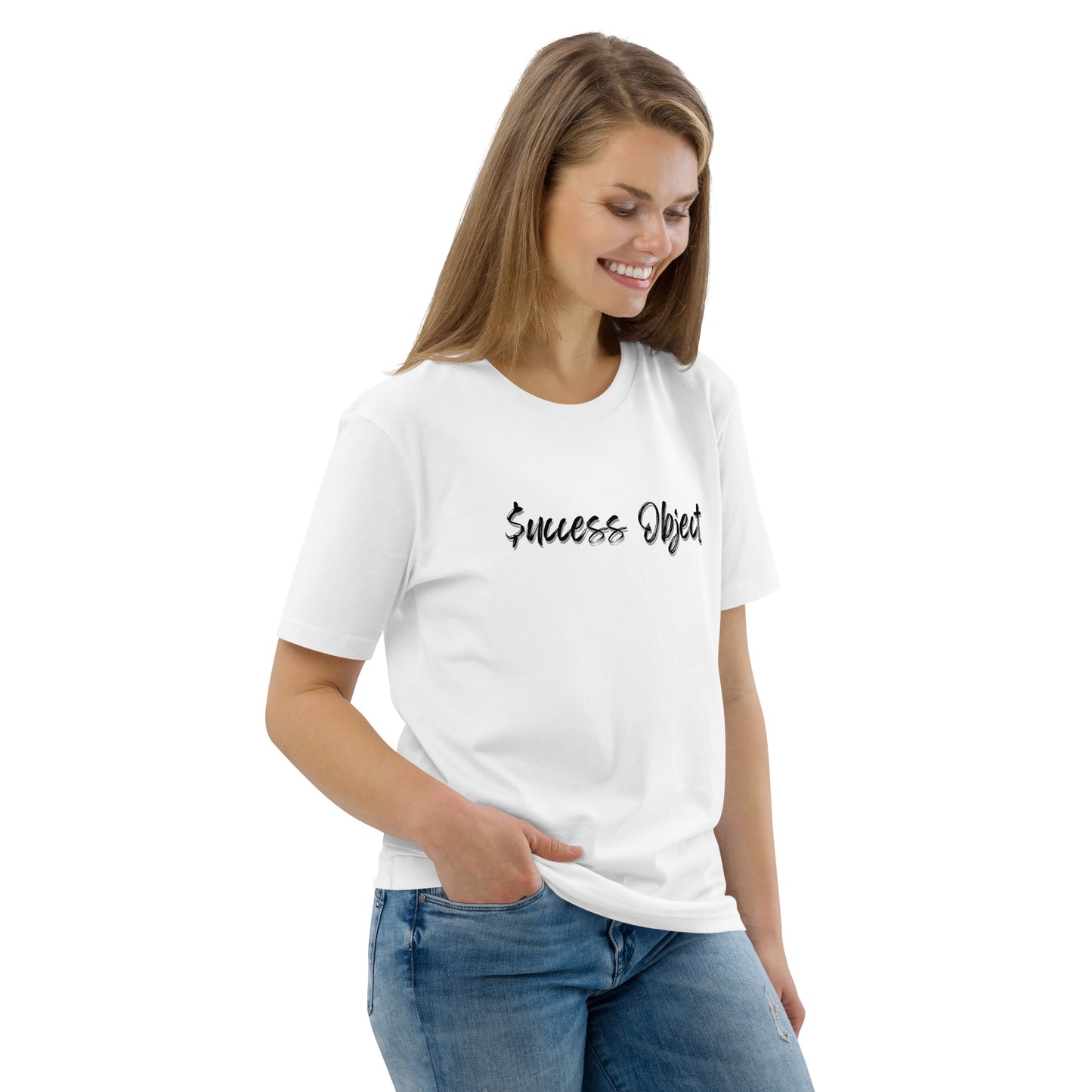 Success Object Winged Logo Unisex organic cotton t-shirt White